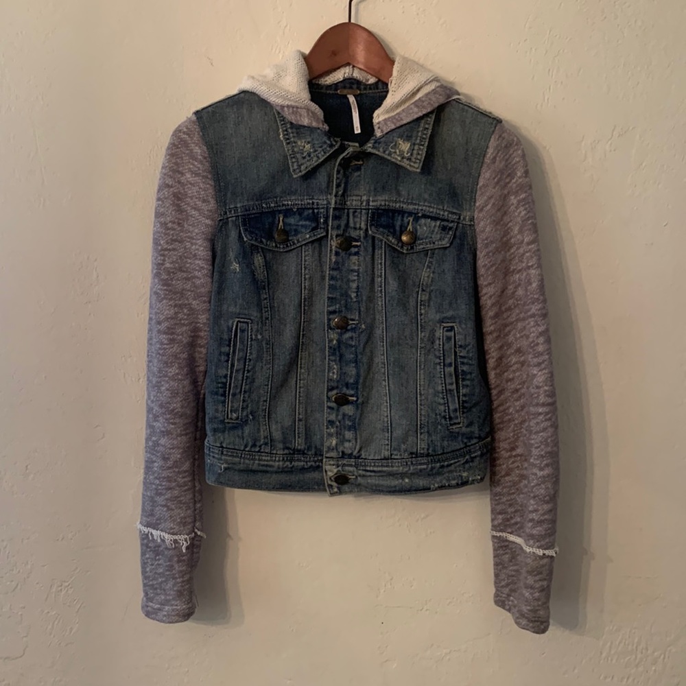 Free People denim jacket size XS